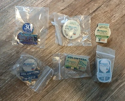 2014 15' 21' 22' 23' Albertsons Boise Open PGA Golf Volunteer Hat Lapel Pin LOT — 第 1/2 张图片