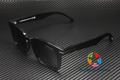 TOM FORD Dax FT0751-N 01A Shiny Black Smoke Plastic 50 mm Men's Sunglasses - Image 1 of 4