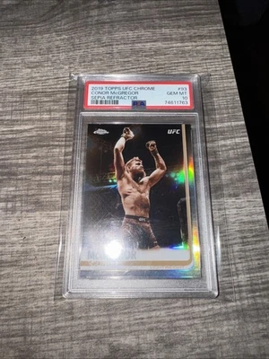 2019 Topps Chrome UFC Conor McGregor #93 Sepia Refractor PSA 10 - Image 1 of 2