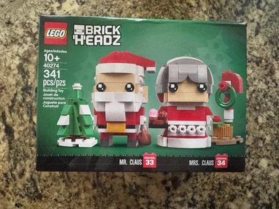 LEGO BRICKHEADZ: Mr. & Mrs. Claus (40274) NUEVO PRECINTADO - CAJA DAÑADA Foto 1 de 3
