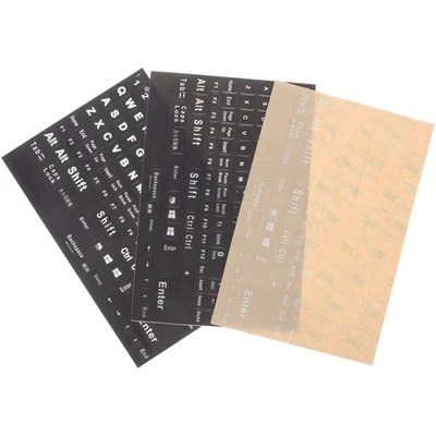  3 Sheets Keyboard Replacement Stickers Laptop Matte Letter Universal Computer - Image 1 of 4