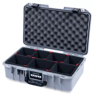 Silver and Black Pelican 1485 Air case with TrekPak dividers. - Picture 1 of 3