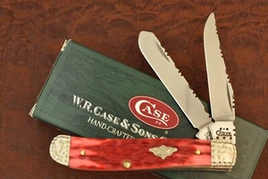 CASE XX USA 2004 JIGGED RED BONE MINI TRAPPER KNIFE 6207 SS MICHAEL PRATER 22735 - Picture 1 of 8