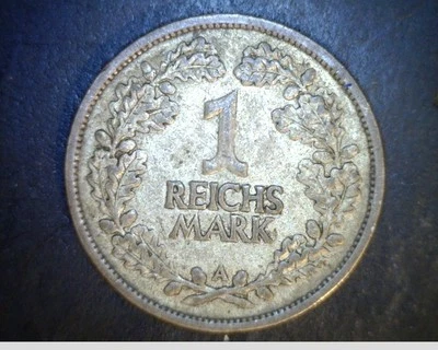 1926-A Germany,  1 Reichsmark, High Grade .0804 oz Silver (Ger-126) - Image 1 of 2