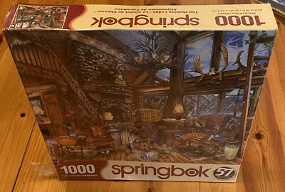 1000 Piece Springbok Puzzle THE HUNTING LODGE - NEW-Factory Sealed - Image 1 of 4