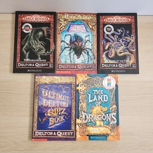 Emily Rodda Deltora Quest 2 x 3 books plus the land of dragons and quiz book - Picture 1 of 6