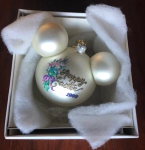 Christopher Radko Disneyland Collection Mickey Happy Easter  1999 Ornament - Picture 1 of 4