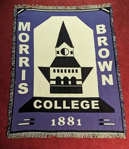 MORRIS BROWN COLLEGE Tapestry - Throw - Blanket -  54" x 72" MBC - HBCU - Picture 1 of 14