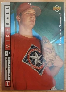 1994 Upper Deck Top Prospects Electric Diamond Mike Bell Baseball Rookie Card - Picture 1 of 1