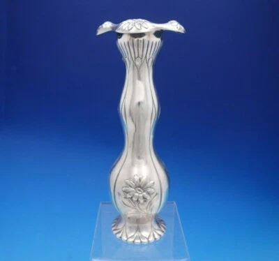 Jarrón Gorham de plata de ley con diseño floral de margarita Art Nouveau (#2256) Foto 1 de 4