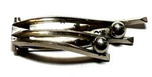 Antik Art Déco Clip 20er Jahre Kleiderclip Tuchclip Kugel Dekor Chrom Chrome - Bild 1 von 11