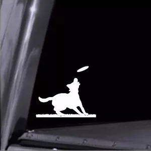 2x Frisbee Hund Aufkleber Vinyl Aufkleber für Auto Fenster, Kiste usw. USA Verkäufer! - Bild 1 von 4