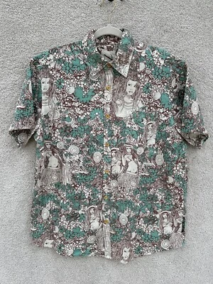 Camisa De Colección Lost Enterprises 91 93 Mayhem Para Hombre Grande Hula Girl Hawaiana Abotonada Foto 1 de 4