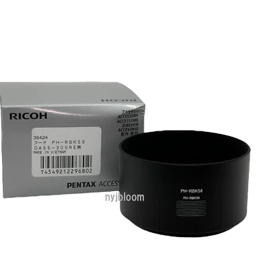 New PENTAX PH-RBK58 Lens Hood for HD PENTAX-DA 55-300mmF4.5-6.3ED Lens - Image 1 of 4