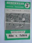 Hibernian v Falkirk 1958/59 Scottish League Cup