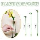 10 Plant Support Stakes Garden Flower Support Stake Plastic Single Stem Support
