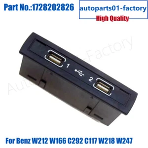 1728202826 USB Sockets Fit for Mercedes Benz W212 W166 C292 C117 W218 W247 - Picture 1 of 1