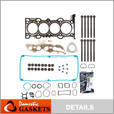 Juego de pernos de junta de culata para Ford Escape 11-12 2013 Fusion Lincoln MKZ Mercury 2,5 Foto 1 de 4