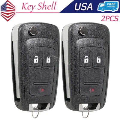 2 for Chevy Equinox 2010-2012 2013 2014 2015 2016 2017 Remote Key Fob Case Shell Foto 1 de 4