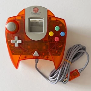 Dreamcast Controller Pad Clear Orange Sega DC Game Japan JP - Picture 1 of 12