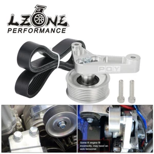 Adjustable EP3 Style Idler Pulley Belt Kit For Honda Civic RSX K24 K-Series Swap - Bild 1 von 9