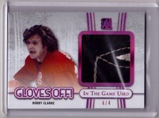 BOBBY CLARKE 16/17 Leaf In The Game Used Gloves Off LARGE Patch with Seam #d 4/4