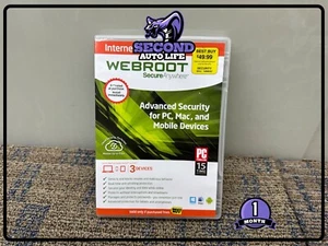 💎 INTERNET SECURITY WEBROOT 3 DEVICES - Picture 1 of 4