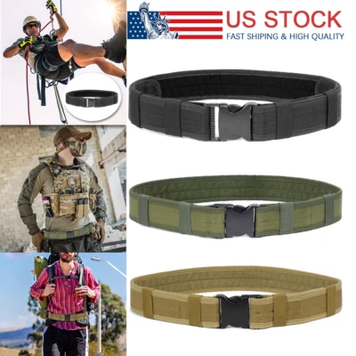 Tactical Belt Quick Release Security Work Belt Tactical Combat Gear Utility Belt - Image 1 of 4