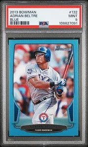 Carta Bowman Baseball 2013 ADRIAN BELTRE BLU #132 PSA come nuova 9 - Foto 1 di 2