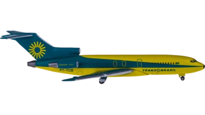 1:500 Herpa TRANS BRASIL BOEING 727-100 Passenger Aircraft Diecast Plane Model - Image 1 of 4