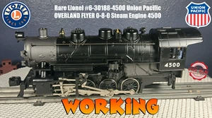 Rare Lionel #6-30188-4500 Union Pacific OVERLAND FLYER 0-8-0 Steam Engine 4500 - Picture 1 of 17