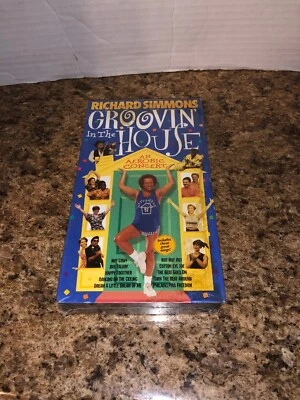 Richard Simmons Groovin in the House VHS Video Tape Workout NEW exercise video - Image 1 of 4