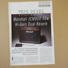 vintage 8x11 magazine cutting MARSHALL JCM900 50w review , 1991 , 2sides