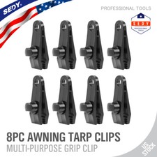 8PC Heavy Duty Tarp Clips Clamps Great for Camping Canopies Tents Canvas 16pc