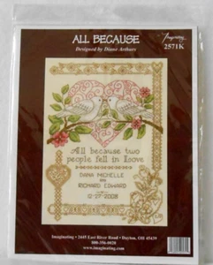 #2571K IMAGINANDO "TODO PORQUE" BODA CONTADO PUNTO DE CRUZ KIT - ¡NUEVO EN PAQUETE! - Imagen 1 de 3