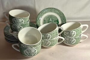 8 Royal China The Old Curiosity Shop Cups And Saucers