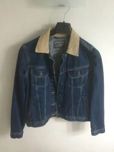 GAP Vintage New 1969 ICON Denim Jean Jacket Corduroy Collar Kids Size Boys M - Picture 1 of 5