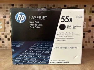 Original HP 55X Schwarz CE255XD Tonerkartusche DUAL PK LaserJet P3015 500 MFP M525 - Bild 1 von 8