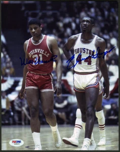Wes Unseld Elvin Hayes SIGNED 8x10 Photo Cougars Louisville PSA/DNA AUTOGRAPHED - Picture 1 of 1
