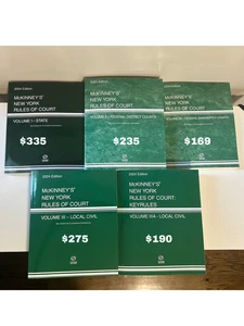McKinney’s New York Rules of Court - 2024 ed. Vol. i, V-ii, V-iia, V-iii, V-iiia - Picture 1 of 5