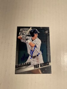 Colorado Rockies MAX GEORGE Signed Card