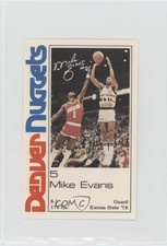 1983-84 Denver Nuggets Police Mike Evans Rookie RC