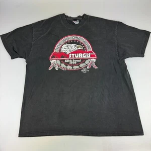Vintage 1999 Sturgis Mens Size 2XL Black Hills South Dakota T Shirt Double Sided - Picture 1 of 5