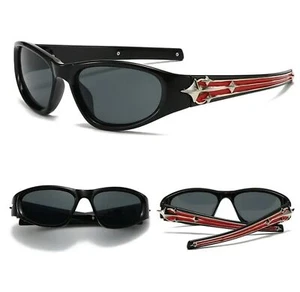 Y2k Fashion Punk Sports Sunglasses for Men Women Luxury Brand Designer SunGlasse - Picture 1 of 2