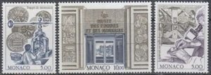 MONACO Sc # 2020-2 CPL MNH SET of 3 - STAMP and COIN MUSEUM DESIGNS - Picture 1 of 1