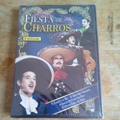Fiesta de Charros 4 Peliculas Aguilar, Fernandez, Infante, Negrete DVD New! - Image 1 of 2