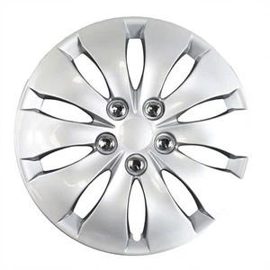 New Set Of 4, 16 Inch Silver 10 Spoke Aftermarket Wheel Covers - Picture 1 of 1