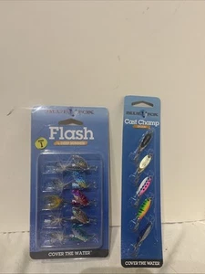 Blue Fox Flash Spinning Lures SZ 1 1/8 OZ / Cast Champ Spoon 2 Packs Of 5 - Picture 1 of 7