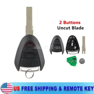 for Porsche 911 Boxster S Cayman 2005- 2012 Smart Remote Key Fob 2 Buttons - Picture 1 of 8