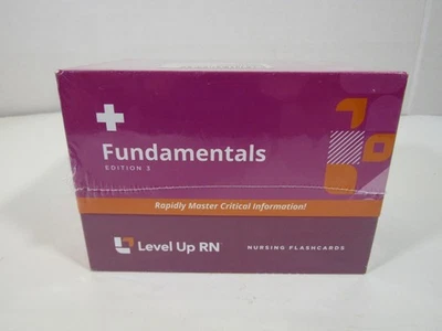 Level Up RN Fundamentals Edition 3 Nursing Study Flashcards - New & Sealed - Image 1 of 4